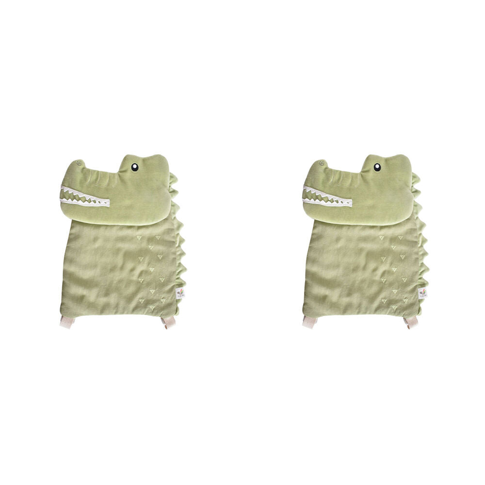 2PK Tikiri Crocodile Safari Animal Backpack Green Kids/Toddler 12m+