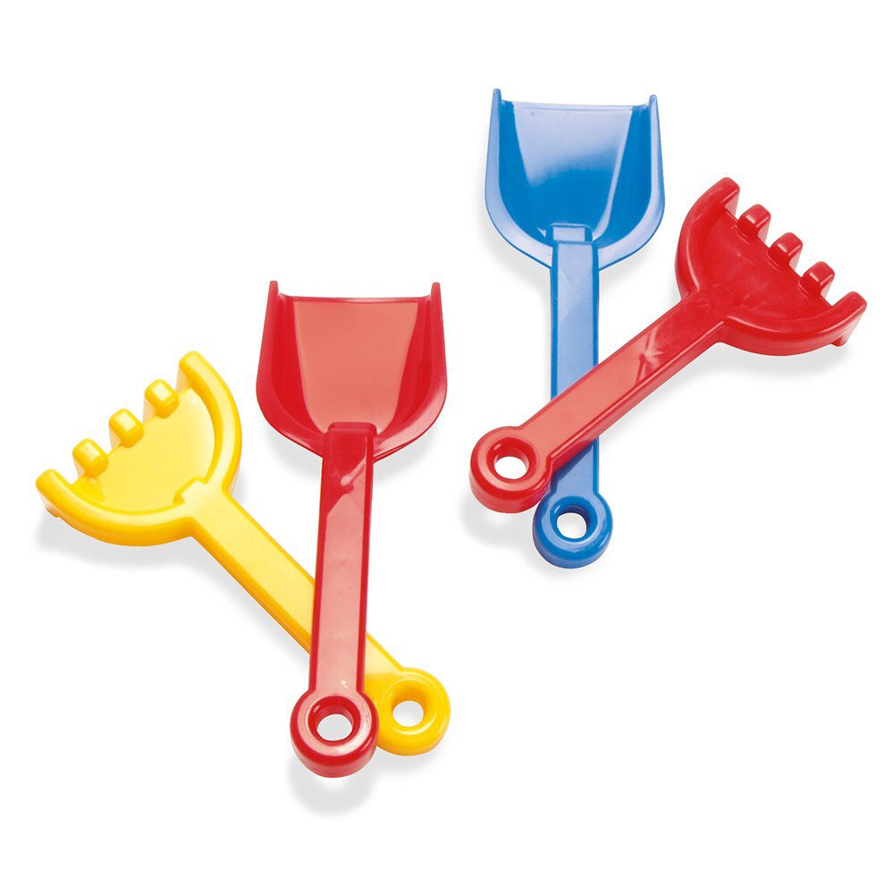 2pc Dantoy Classic Shovel & Rake Kids 24cm Sandpit Toy Set 2y+