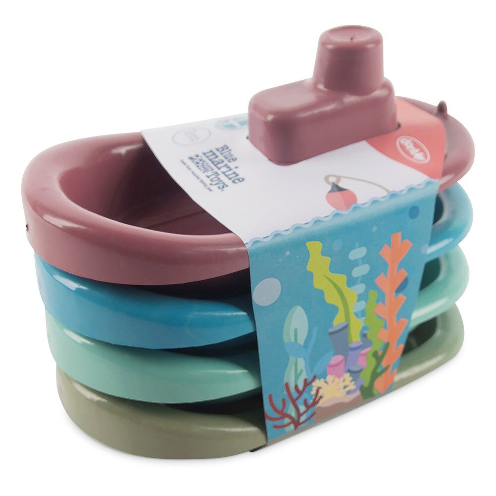 4pc Dantoy Blue Marine Toys Boat Kids Outdoor Toy Set 2+