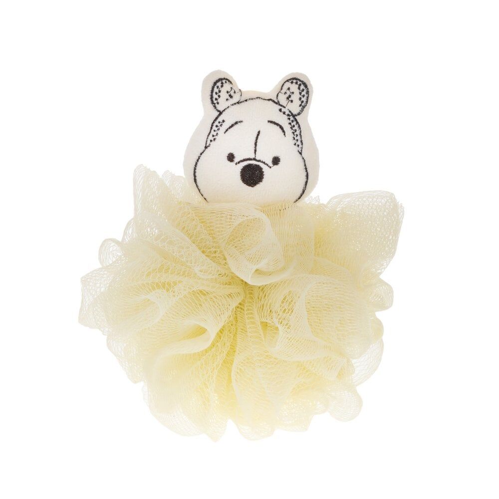 4PK Disney Winnie the Pooh Body Exfoliator Shower Loofah Puff Yellow