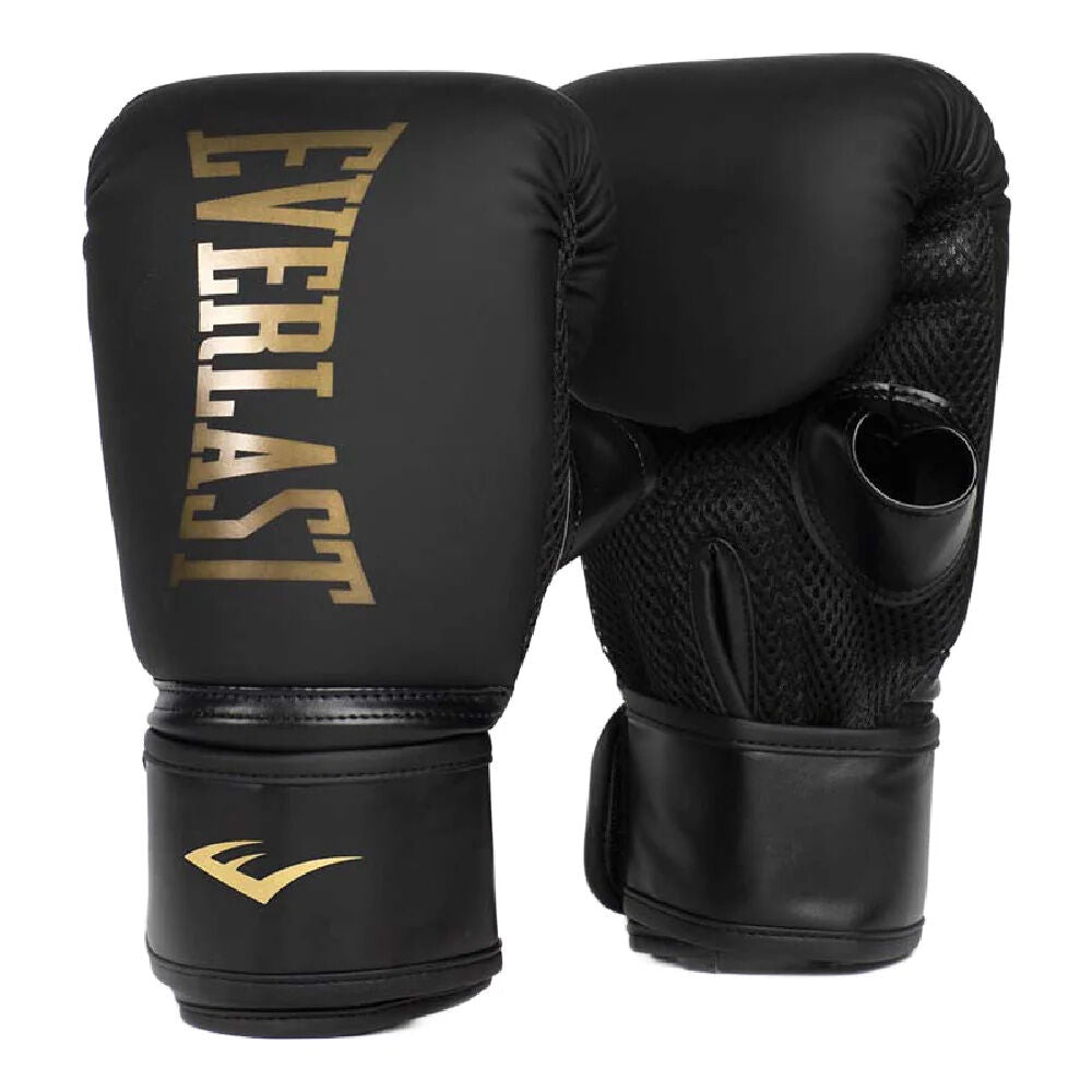 2PK Everlast Elite Cardio Training Boxing Gloves L/XL Black/Gold