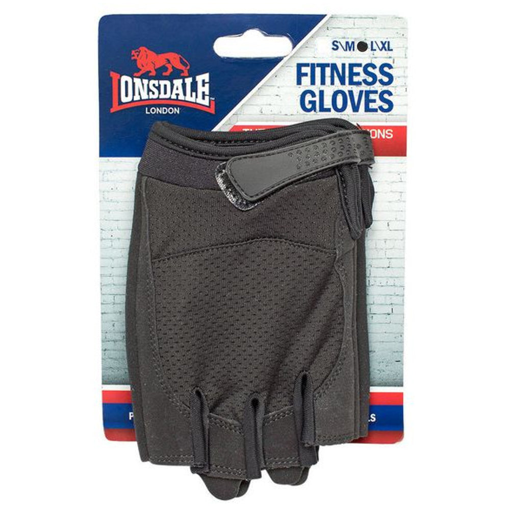Lonsdale Fitness Training Gloves Pair Large/Extra Large Black