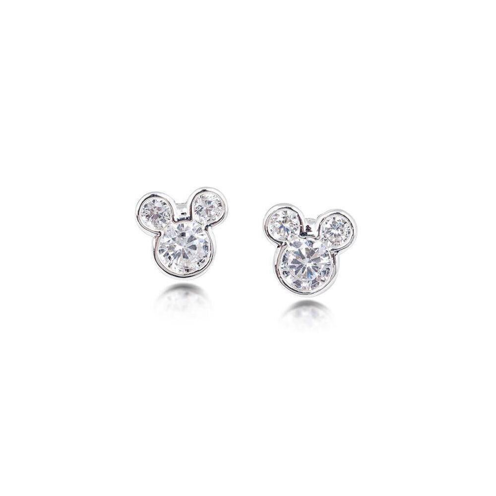 Couture Kingdom Disney Mickey Mouse Crystal Stud Earrings Silver