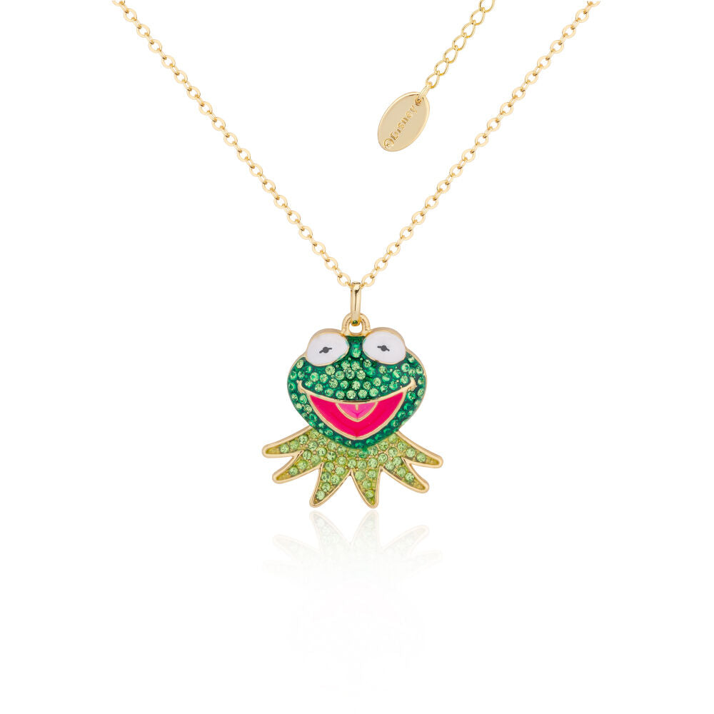 Couture Kingdom The Muppets Kermit the Frog Crystal Necklace - Gold