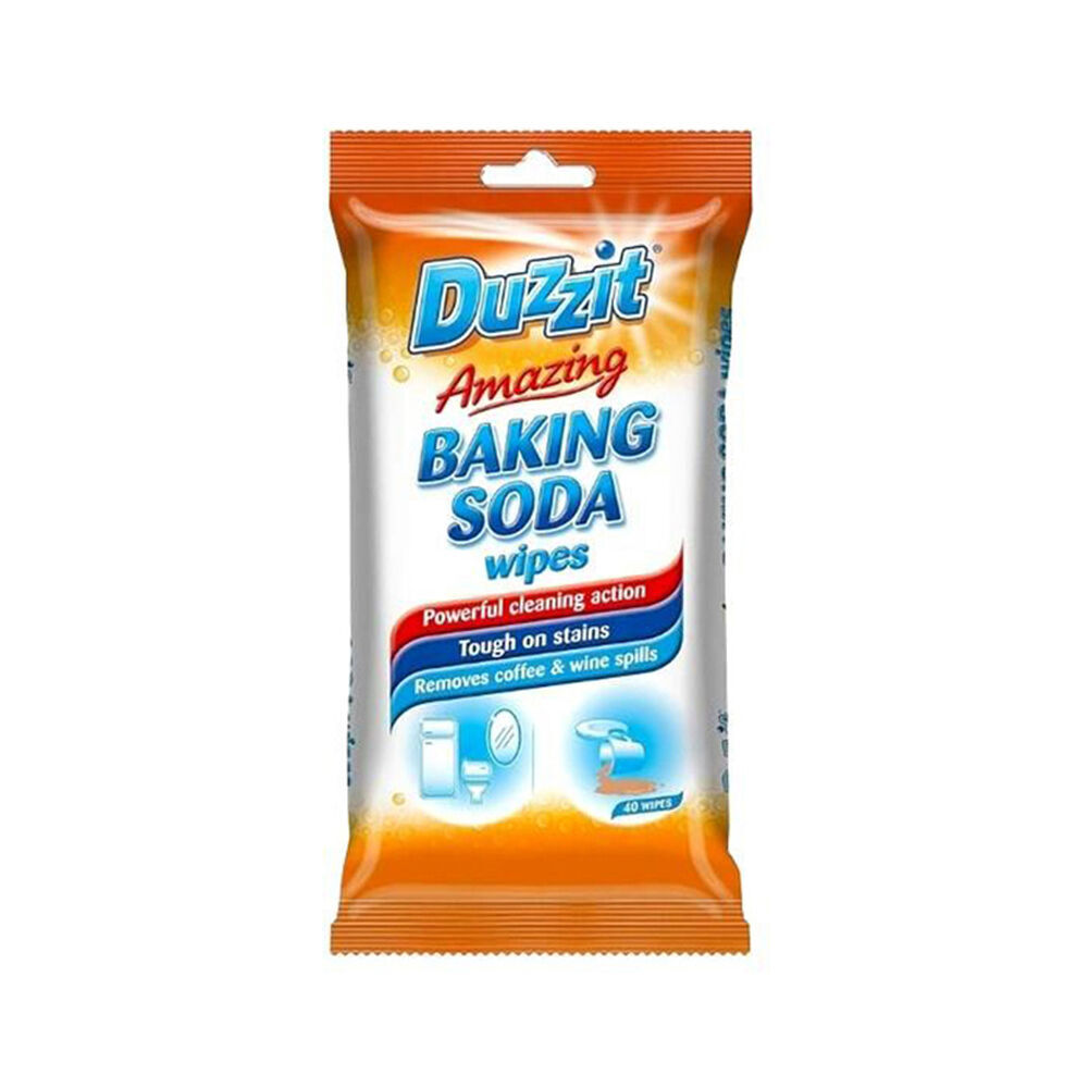 6x 40pc Duzzit Amazing Baking Soda Cleaning Wipes 11x23cm