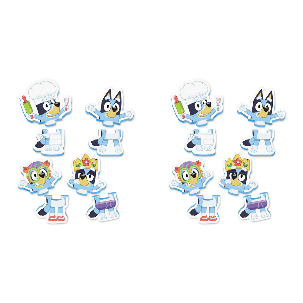 2x 8pc Tomy Toomies Bluey Bath Toy Puzzle 22.5x16.5cm Toddler 18m+