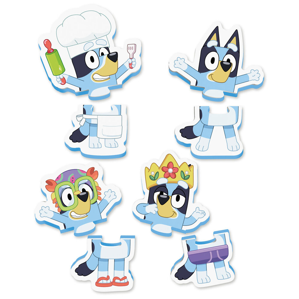 2x 8pc Tomy Toomies Bluey Bath Toy Puzzle 22.5x16.5cm Toddler 18m+