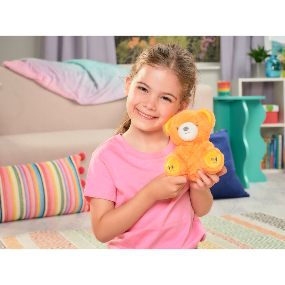 Mood Bears Angry Bear Mini Moods Plush Toy 12x16cm - Orange 3y+