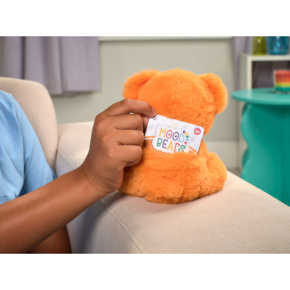 Mood Bears Angry Bear Mini Moods Plush Toy 12x16cm - Orange 3y+