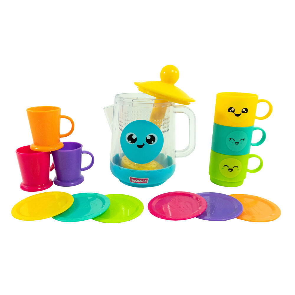 13pc Toomies Bubble & Brew Deluxe Teatime Childrens Bath Toy Set 18m+