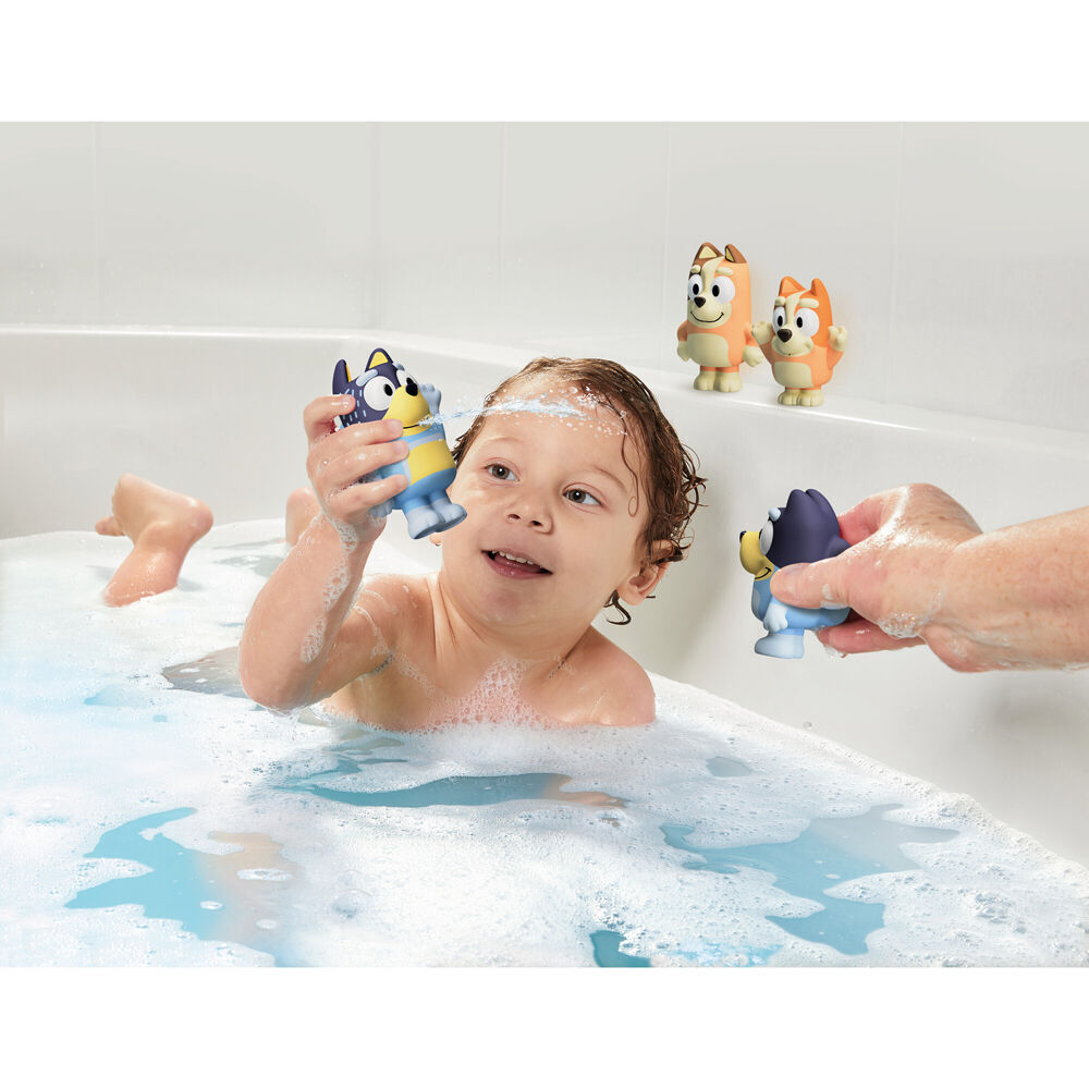 2x 4pc Toomies Bluey Family Bath Squirters Childrens Water Toy Set 18m+