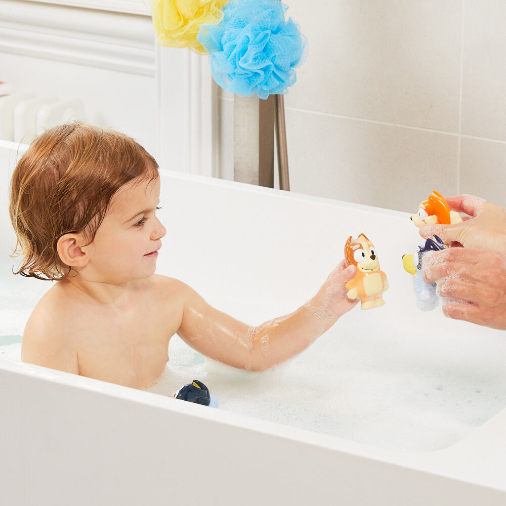 2x 4pc Toomies Bluey Family Bath Squirters Childrens Water Toy Set 18m+