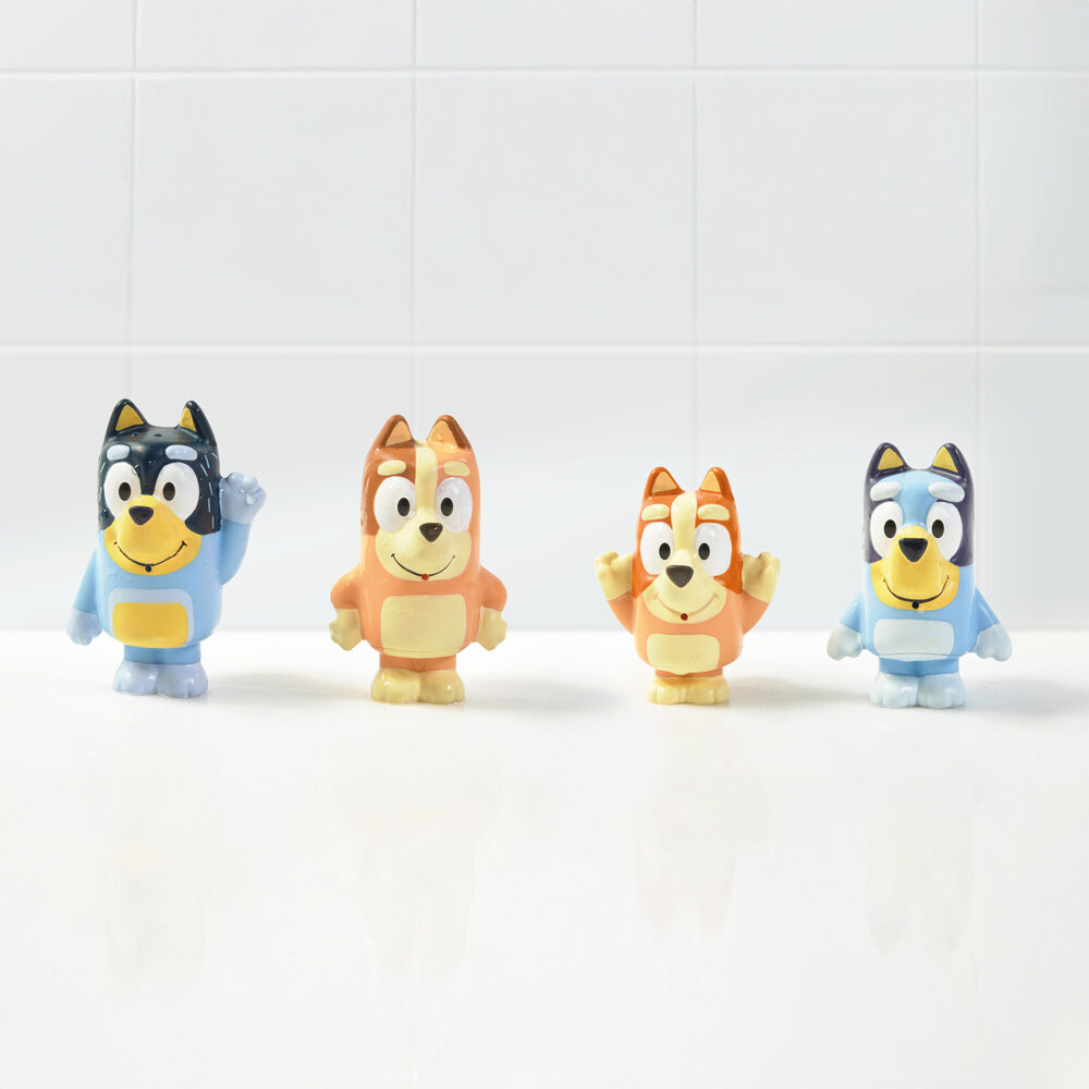 2x 4pc Toomies Bluey Family Bath Squirters Childrens Water Toy Set 18m+