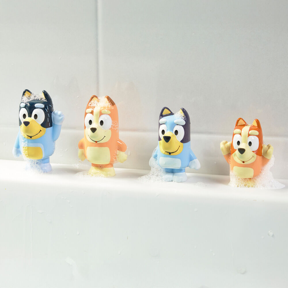 2x 4pc Toomies Bluey Family Bath Squirters Childrens Water Toy Set 18m+