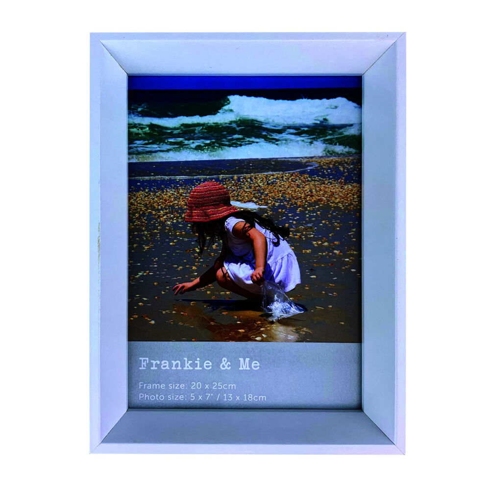 6PK Frankie & Me Window Wooden 5x7'' Picture Frame Home/Office Photo Decor White
