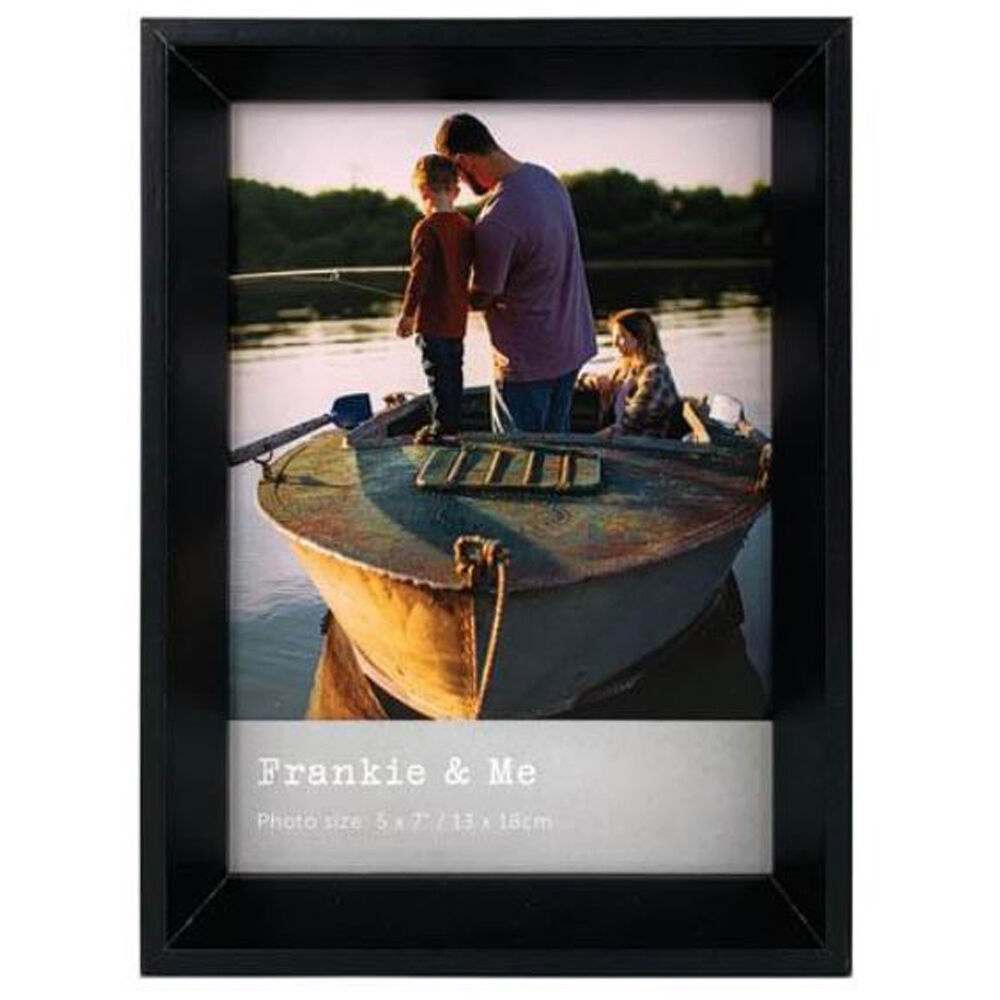 6PK Frankie & Me Window Wooden 5x7'' Picture Frame Home/Office Photo Decor Black