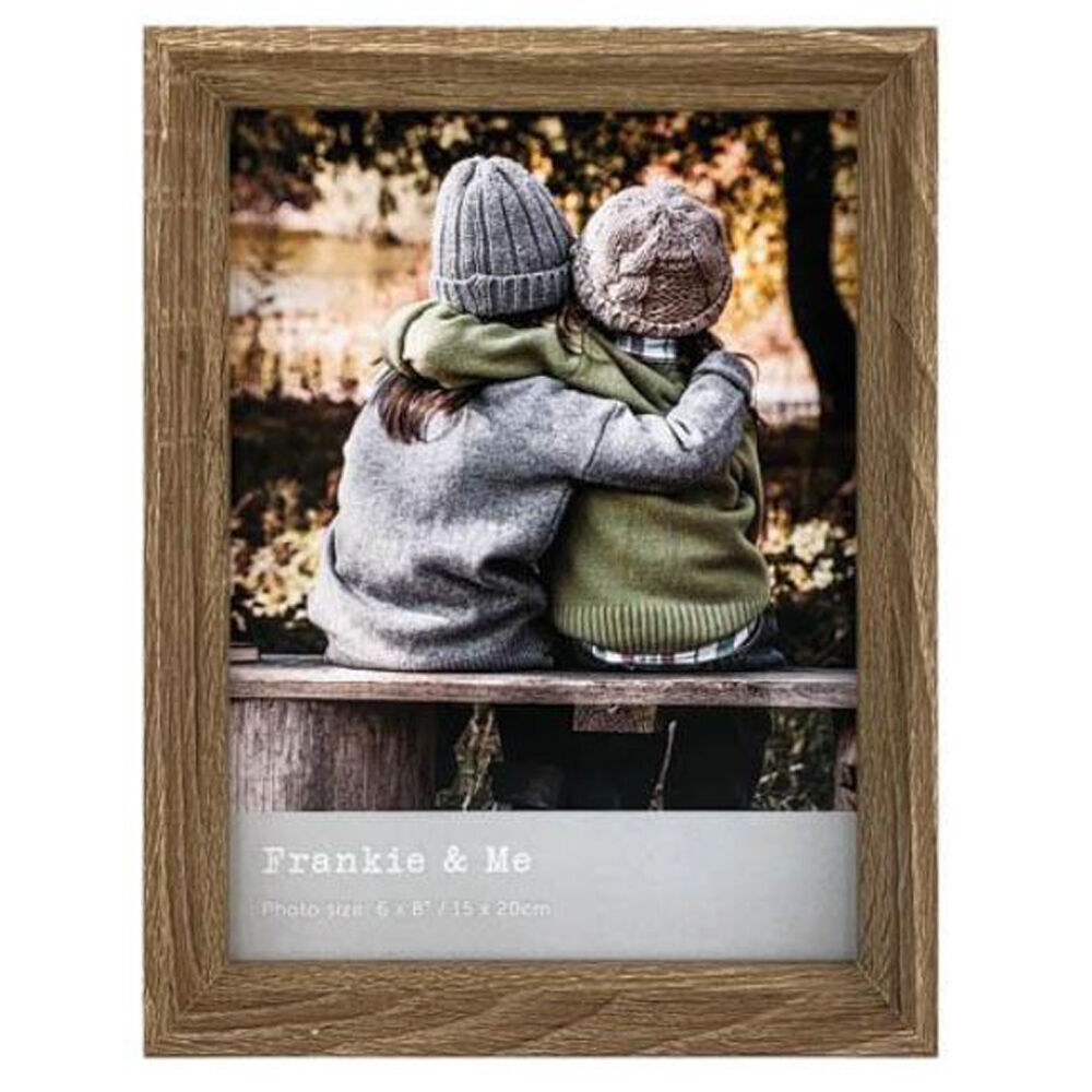 12PK Frankie & Me Window Wooden 6x8'' Picture Frame Home/Office Photo Decor Oak