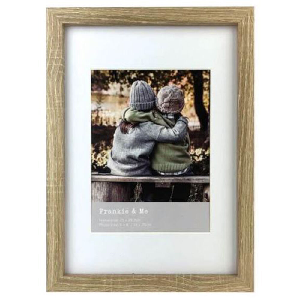 2PK Frankie & Me Wooden Border 6x8'' Picture Frame Home/Office Photo Decor Oak