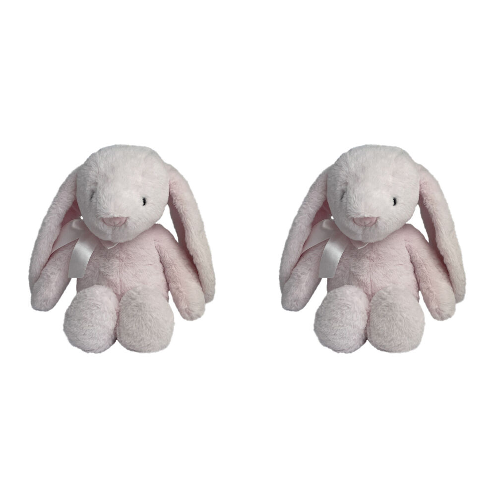 2PK Momoko Bunny Stuffed Animal Kids/Children Soft Doll Plush Toy 35cm Pink