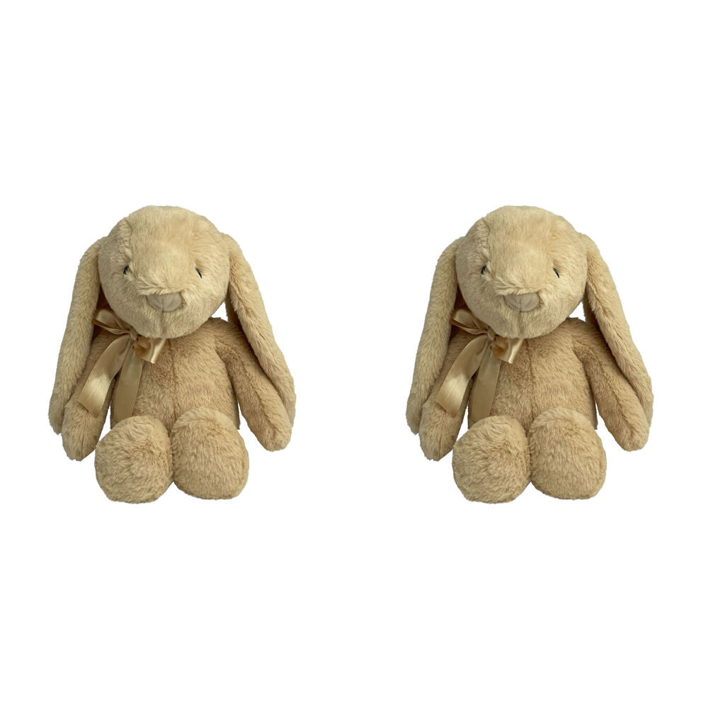 2PK Momoko Bunny Stuffed Animal Kids/Children Soft Doll Plush Toy 35cm Brown