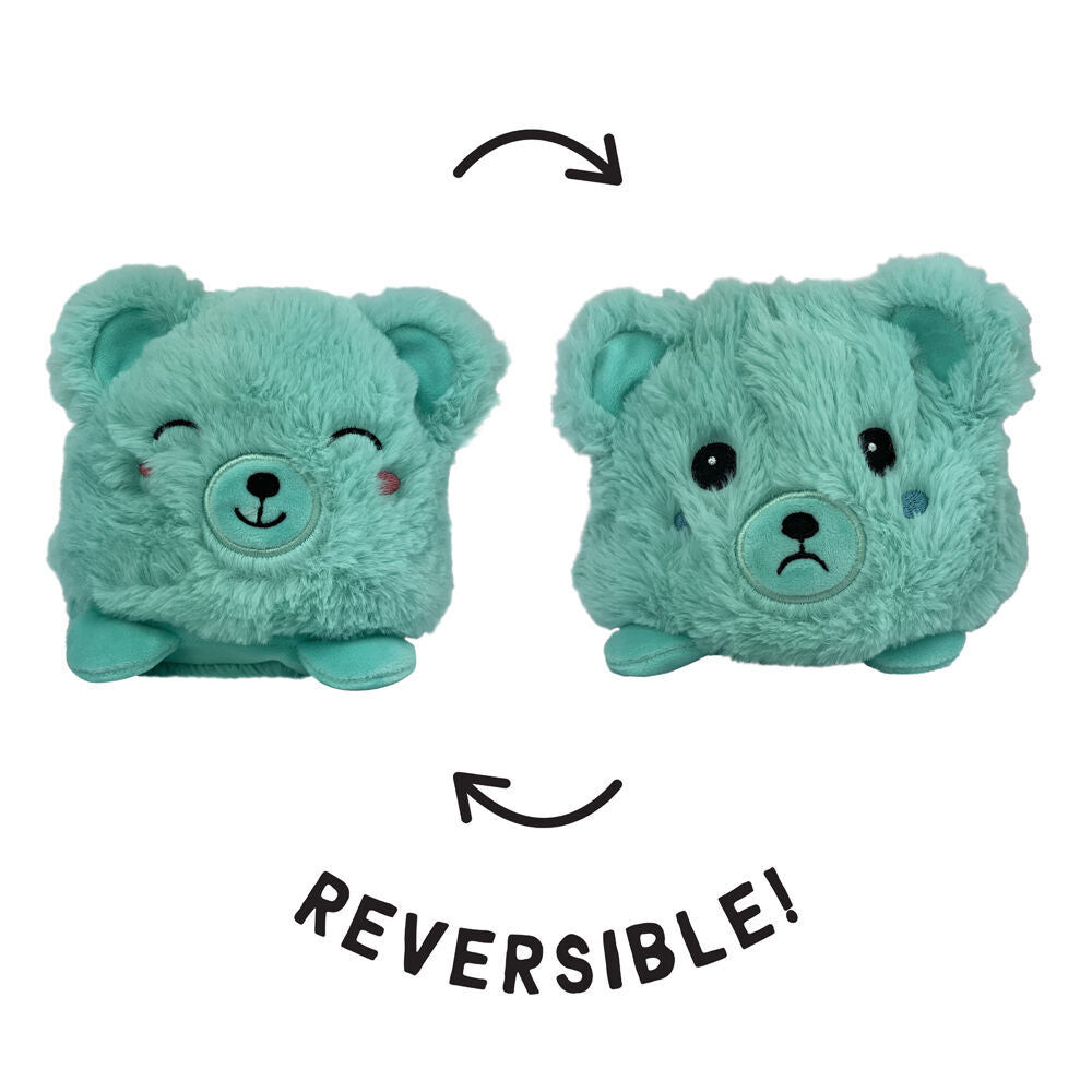 2PK Momoko Reversible Teddy Bear Animal Stuffed Doll Kids Soft Plush Toy 15cm Brown
