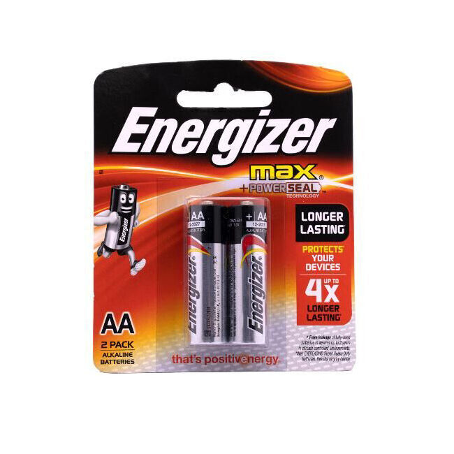5x 2pc Energizer Max AA Alkaline Powered Battery For Most Devices