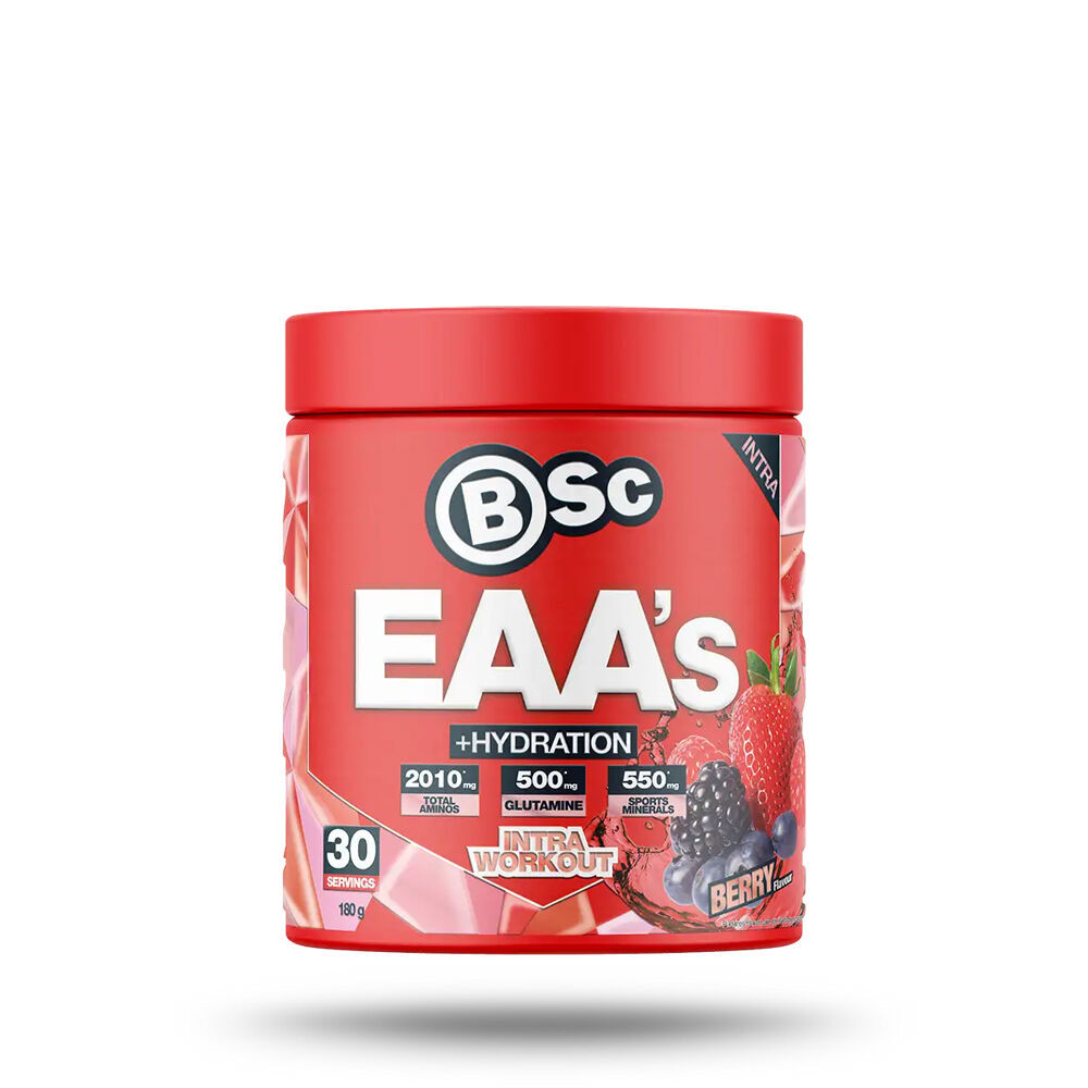 2PK BSc EAA’s + Hydration Powder Intra Workout 30 Serves 180g Berry