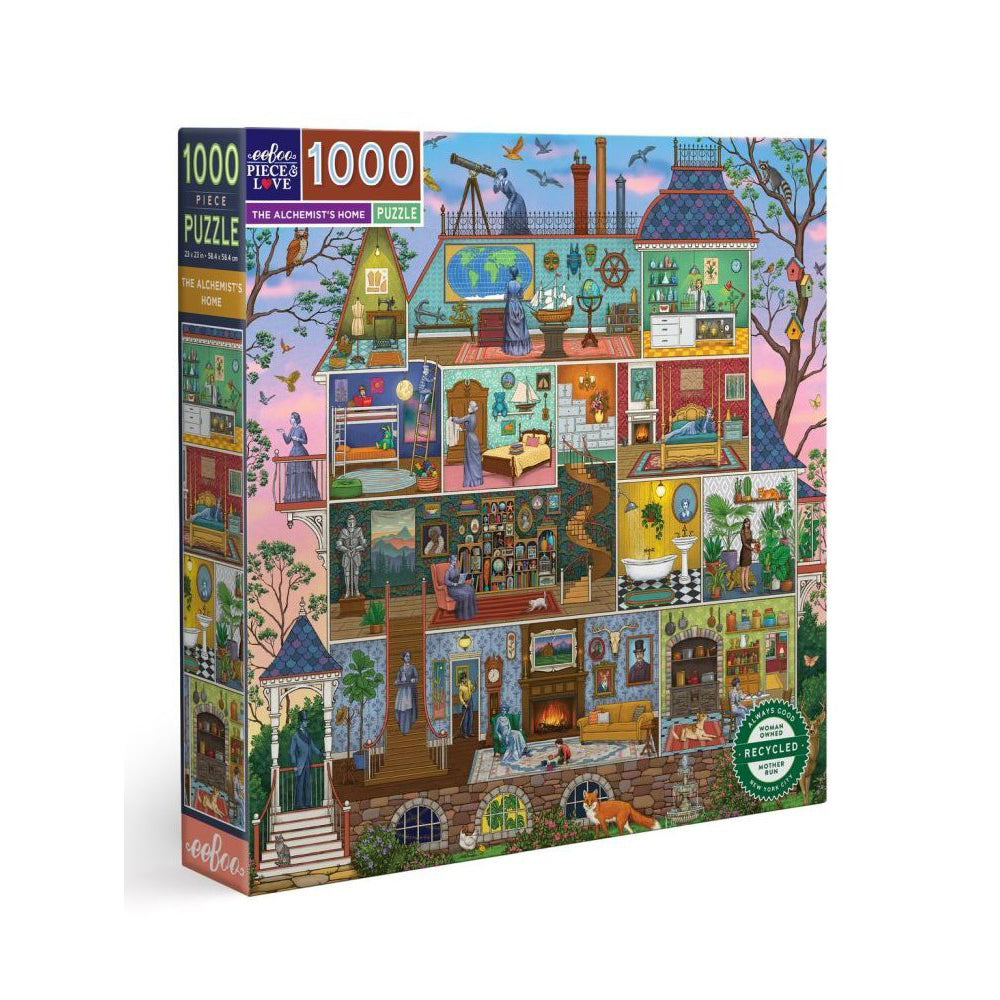 1000pc eeBoo Jigsaw Puzzle Alchemists Home 58.4x58.4cm Educational Game 14+