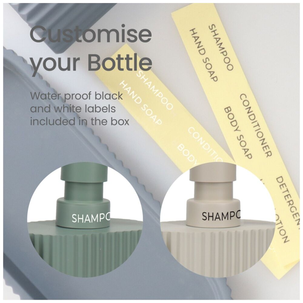 Eco Basics Wash Station Duo Soap Dispenser Resin Plastic Bathroom - Taupe