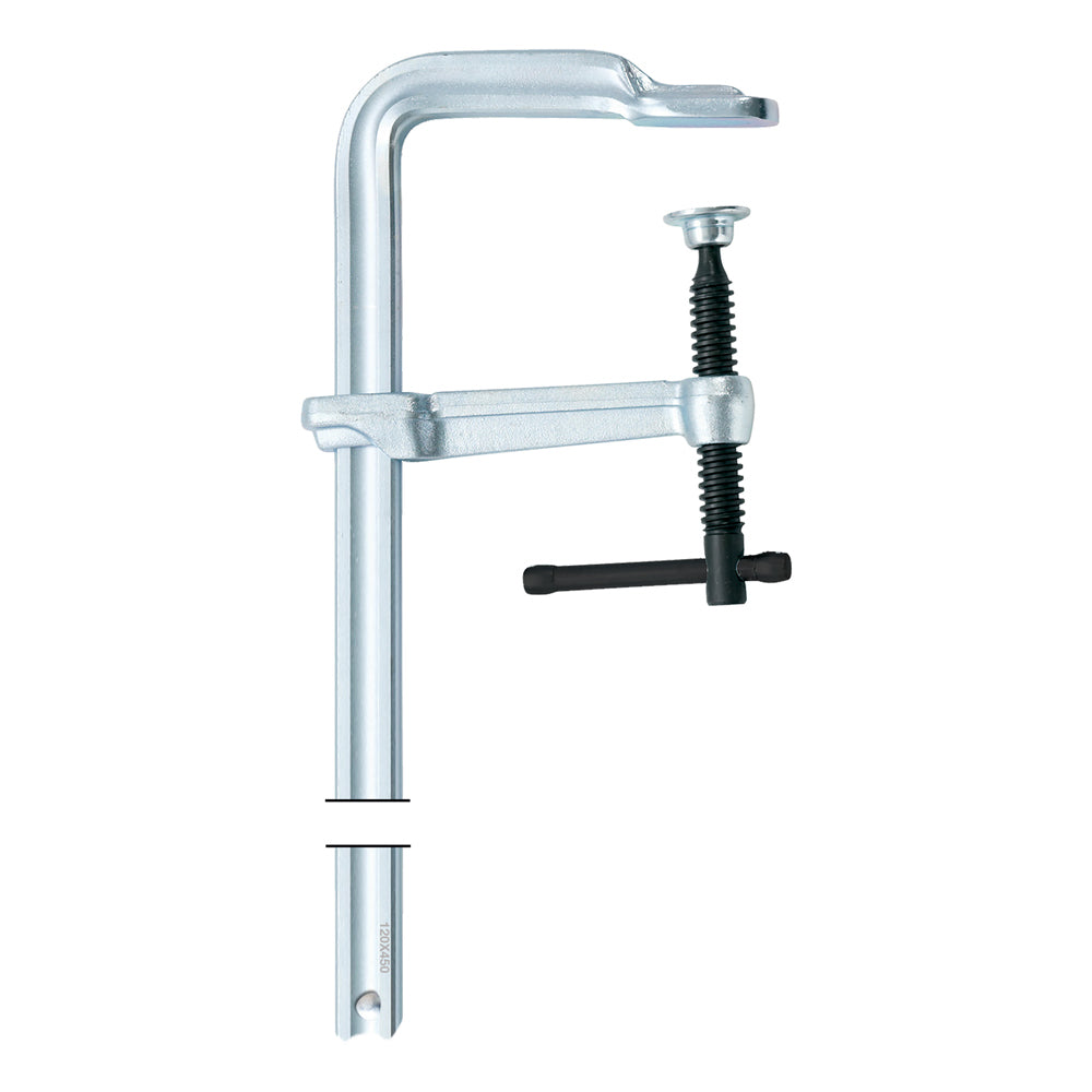 Eclipse Pro Tools Steel Medium Duty Forge Industrial F Clamp 450mm Silver