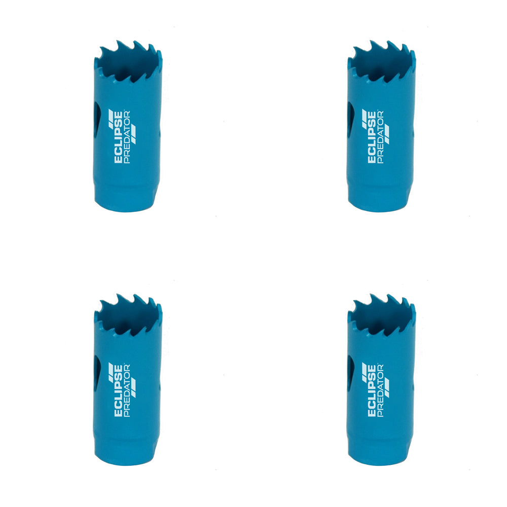 4PK Eclipse Pro Tools Predator Vari-Pitch HSS Bimetal Holesaw 22mm