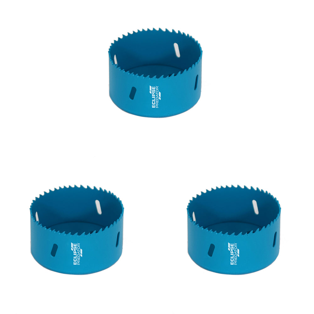 3PK Eclipse Pro Tools Predator Vari-Pitch HSS Bimetal Holesaw 57mm