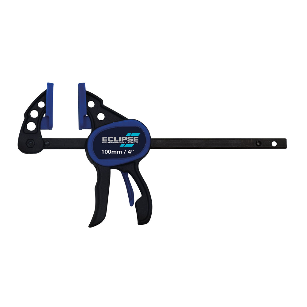 4PK Eclipse Pro Tools One Handed Bar Clamp 100mm Micro - Black