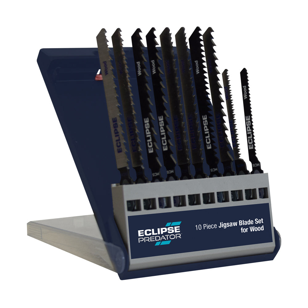 3x 10pc Eclipse Pro Tools Predator Jigsaw Blade Set - 6 Cutting Pattern