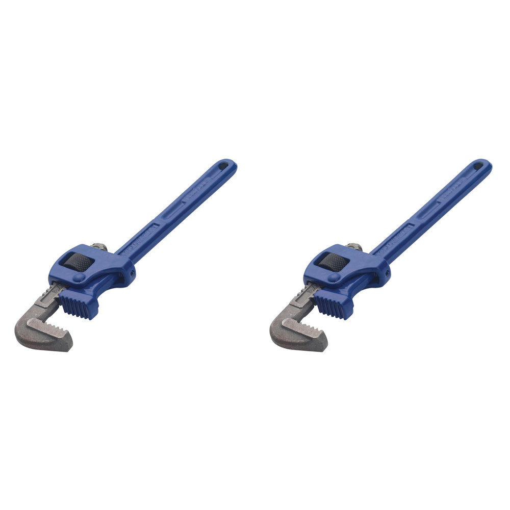 2PK Eclipse Pro Tools Cast Iron Pipe Wrench Stilson Pattern 300mm - Blue