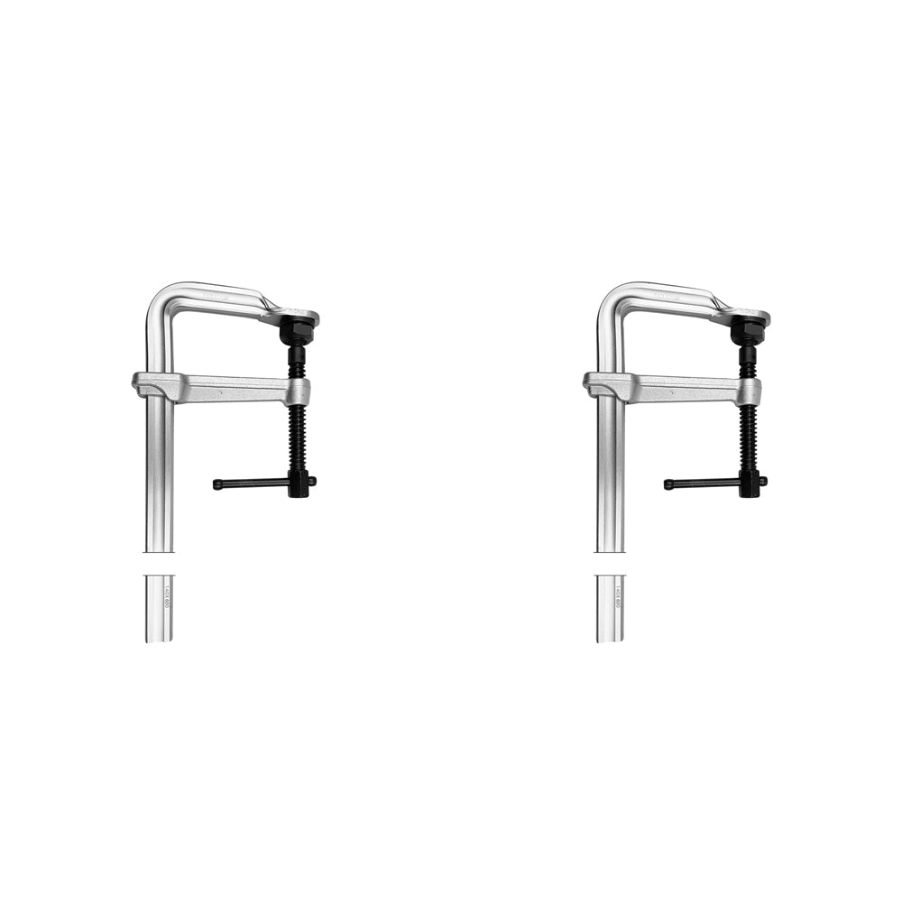 2PK Eclipse Pro Tools Heavy Duty Steel Metalworking Clamp 600mm - Silver