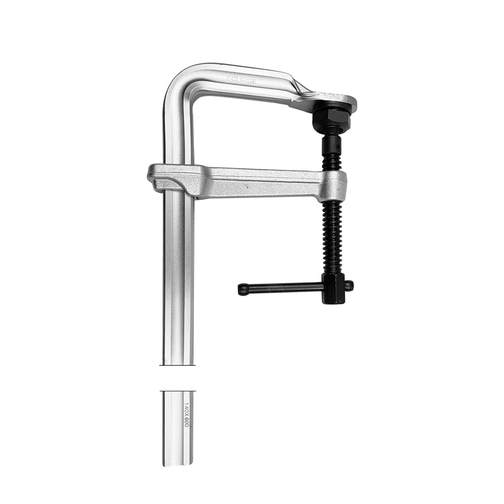 2PK Eclipse Pro Tools Heavy Duty Steel Metalworking Clamp 600mm - Silver