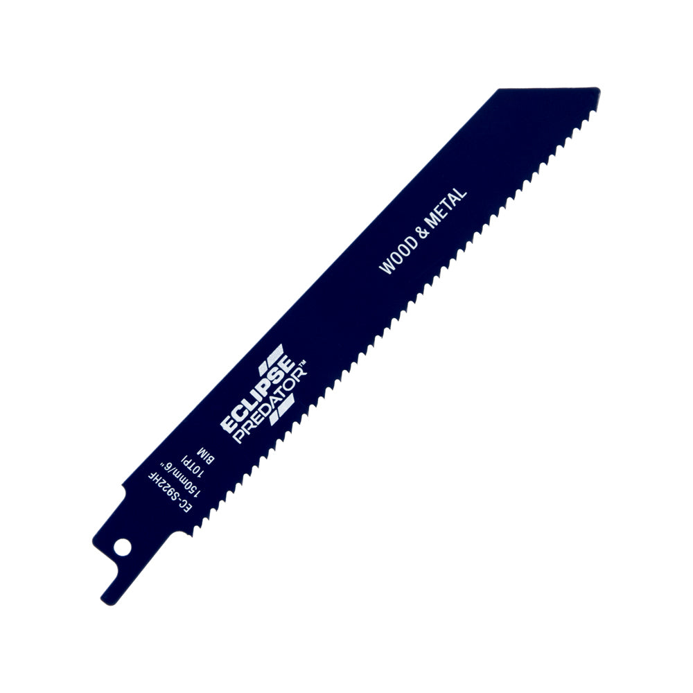 5PK Eclipse Pro Tools Predator Recip Blade For Wood & Metal 150mm 10TPI