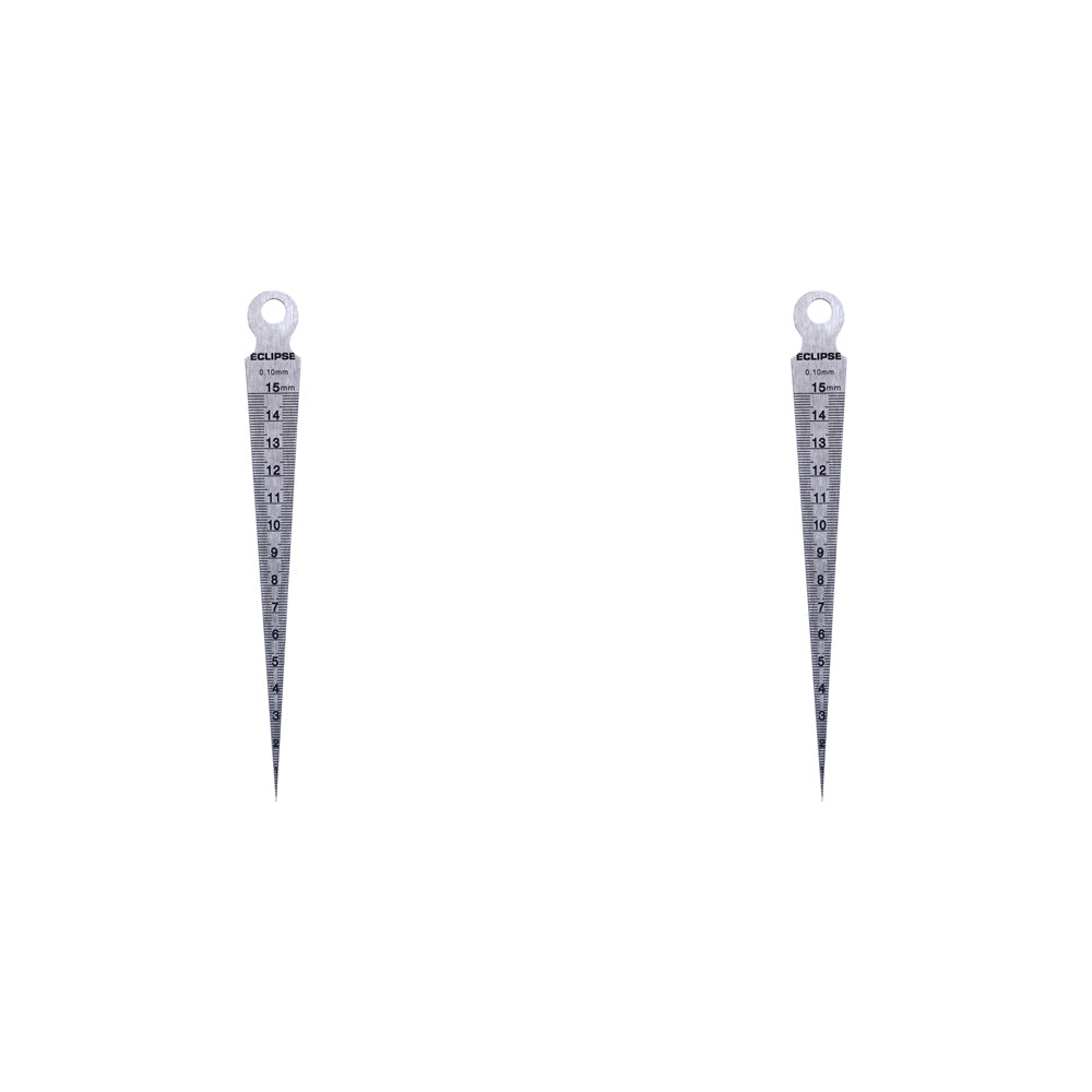 2PK Eclipse Pro Tools Taper Gauge Metric 1-15mm - Silver