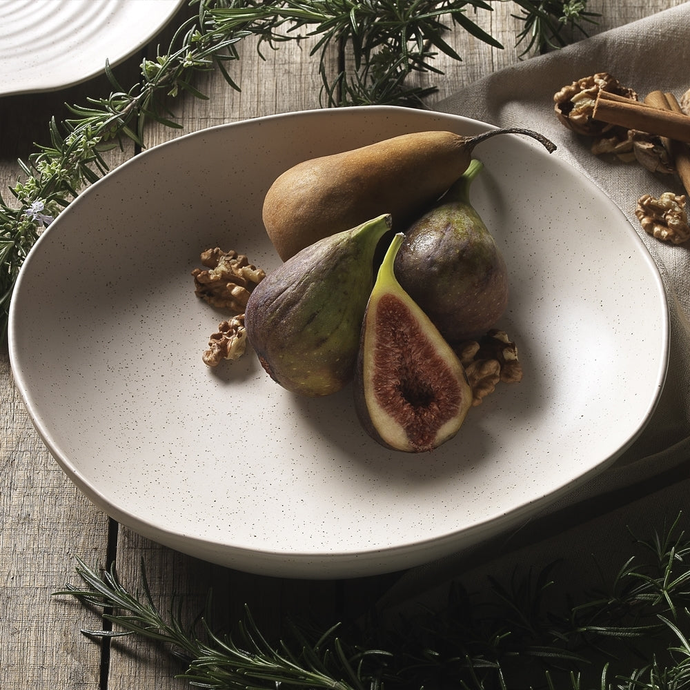 Ecology Ottawa Calico Shallow Stoneware Bowl 28cm