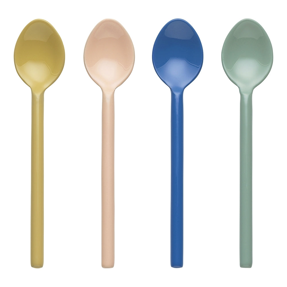2x 4pc Ecology Stainless Steel/Enamel Apostle Teaspoons 14cm