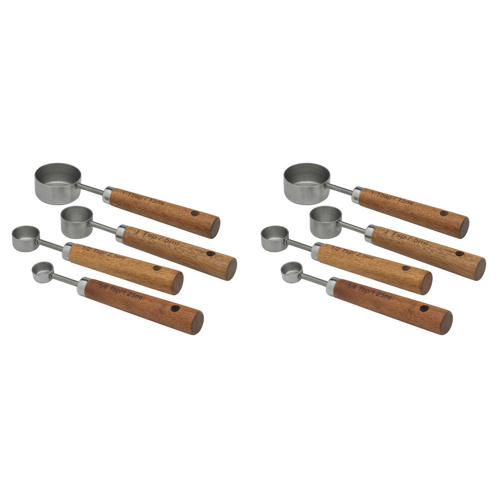 8pc Ecology Provisions Stainless Steel Measuring Spoons Set