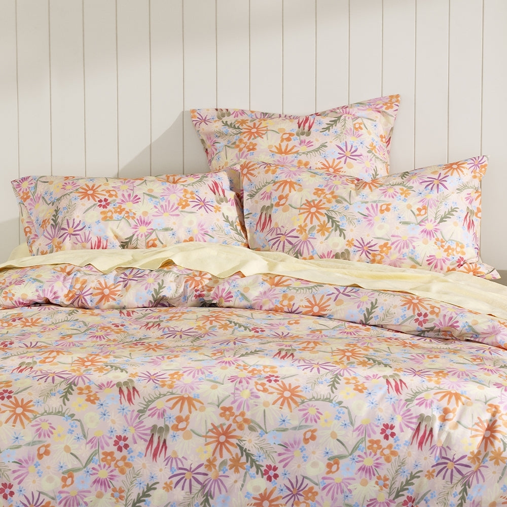 Ecology Superbloom Quilt Cover Size Queen Floral Print Bedding