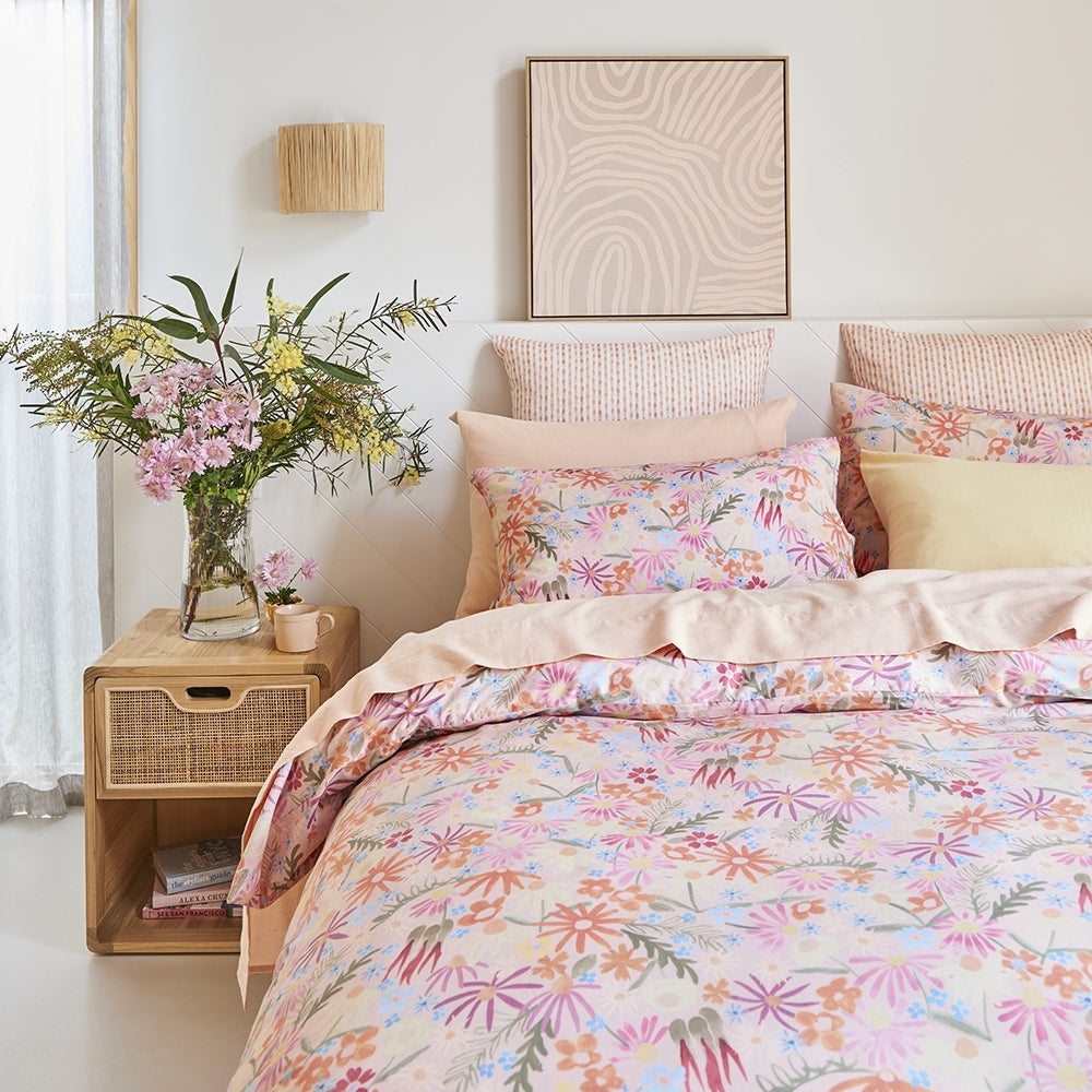 Ecology Superbloom Quilt Cover Size Queen Floral Print Bedding