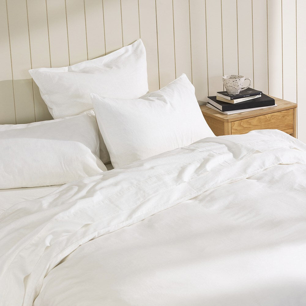 Ecology Dream Fitted Sheet Size Super King White Bedding