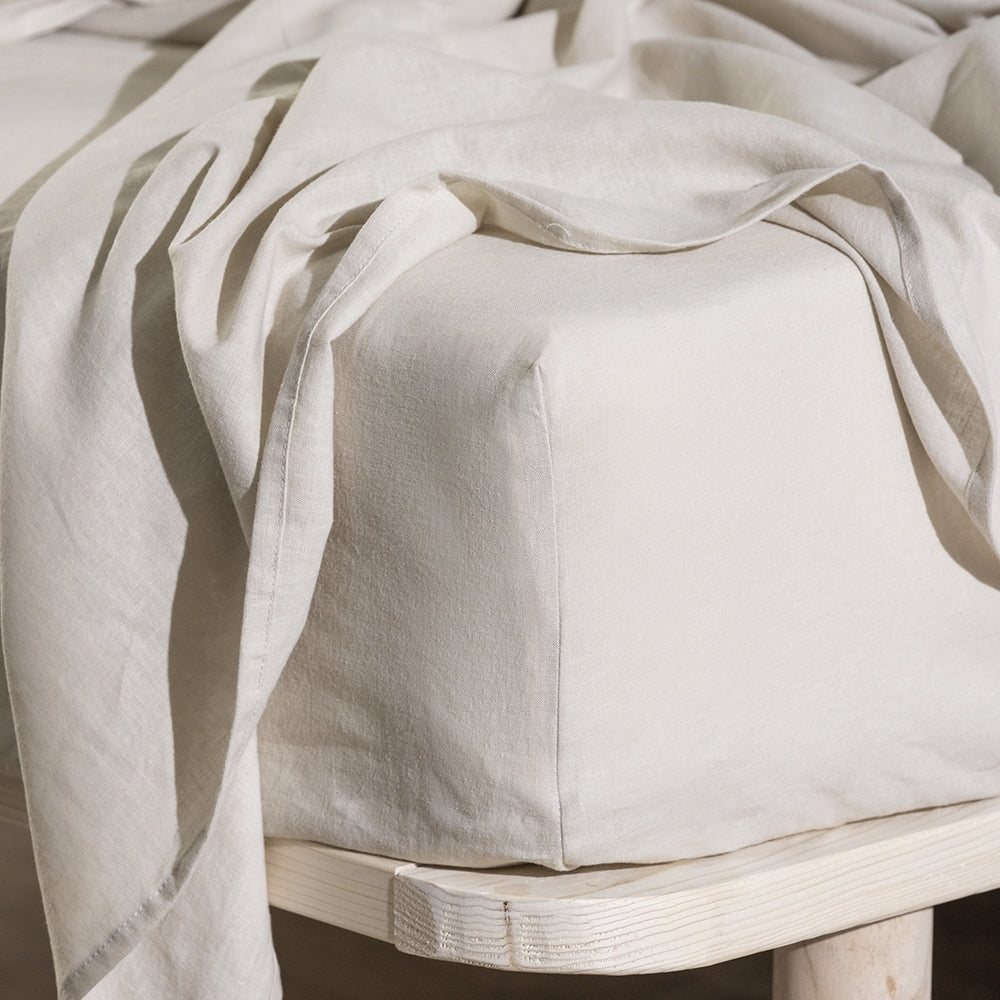Ecology Dream Fitted Sheet Size King Stone Bedding