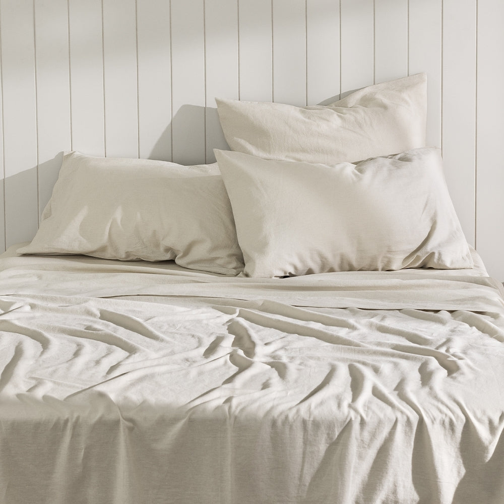 Ecology Dream Fitted Sheet Size Super King Stone Bedding
