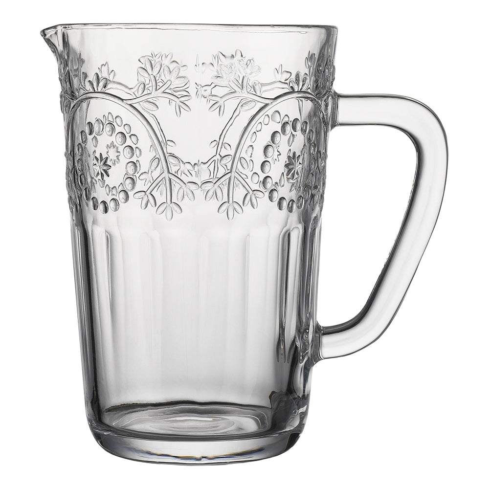 2PK Ecology Soda Lime Glass Rosalind Jug 1.5L/20cm Clear