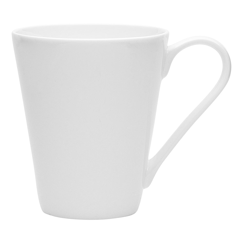 4PK Ecology 300ml Canvas Conical Mug Coffee/Tea Tableware - White