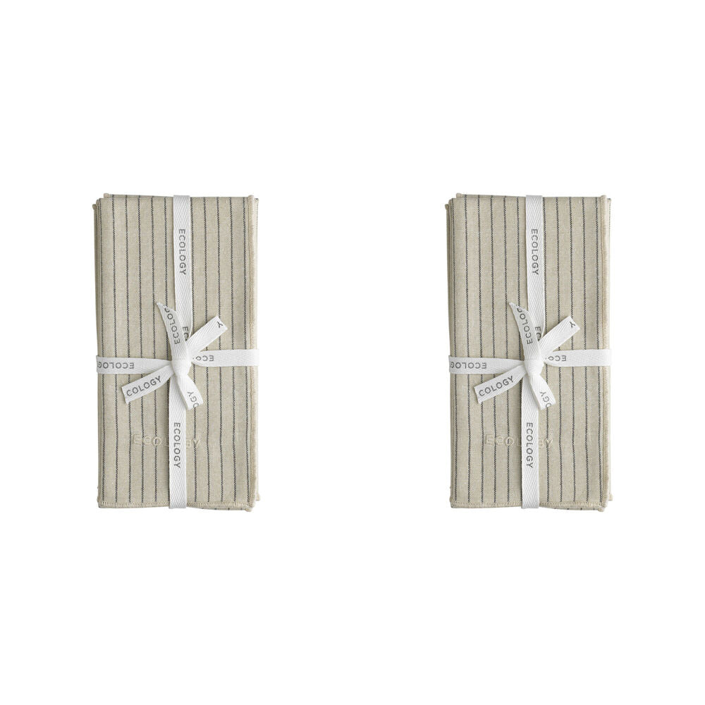 8pc Ecology Tonka Soft Cotton Table Napkins 45x45cm